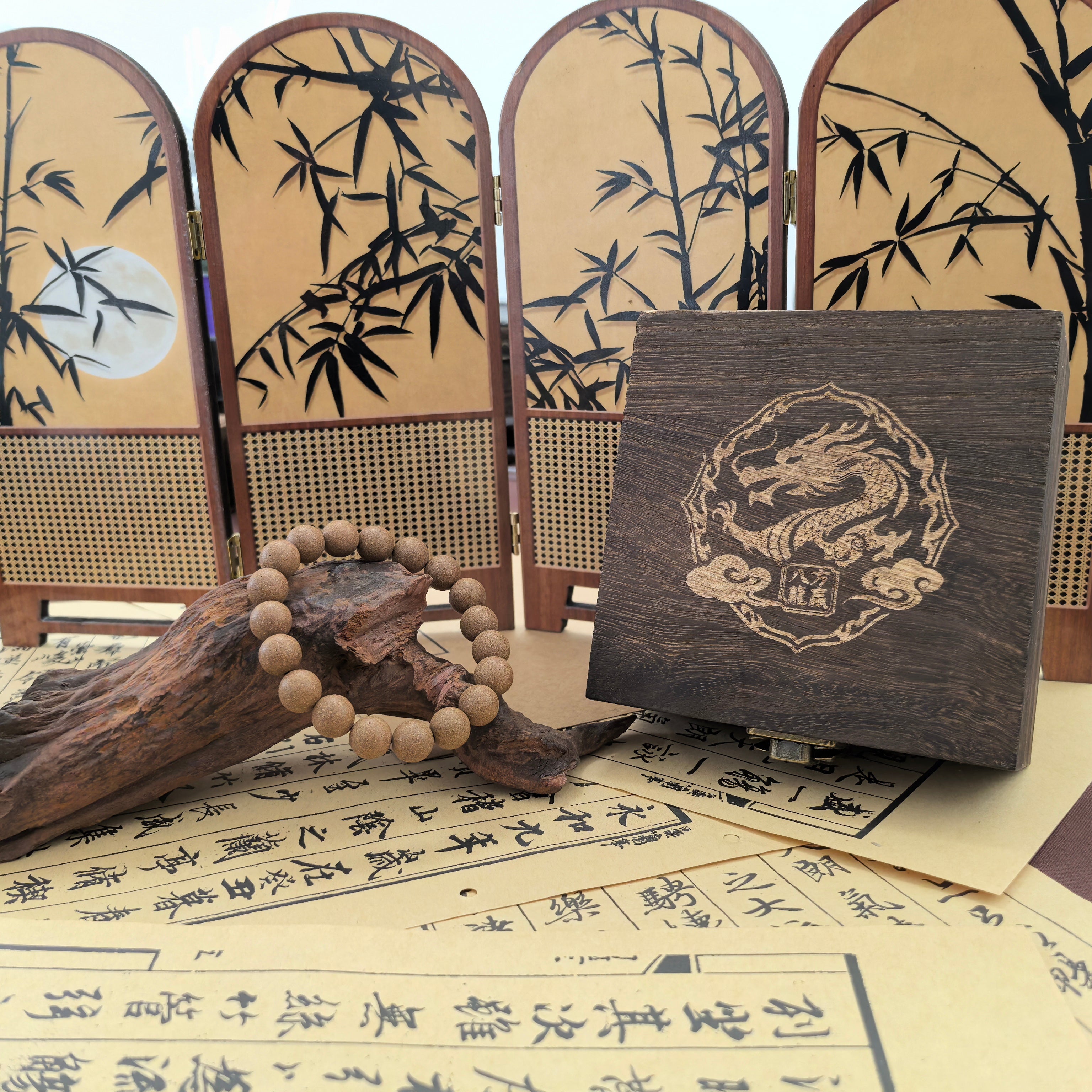 Pulsera de cuentas de hierbas chinas de Styrax