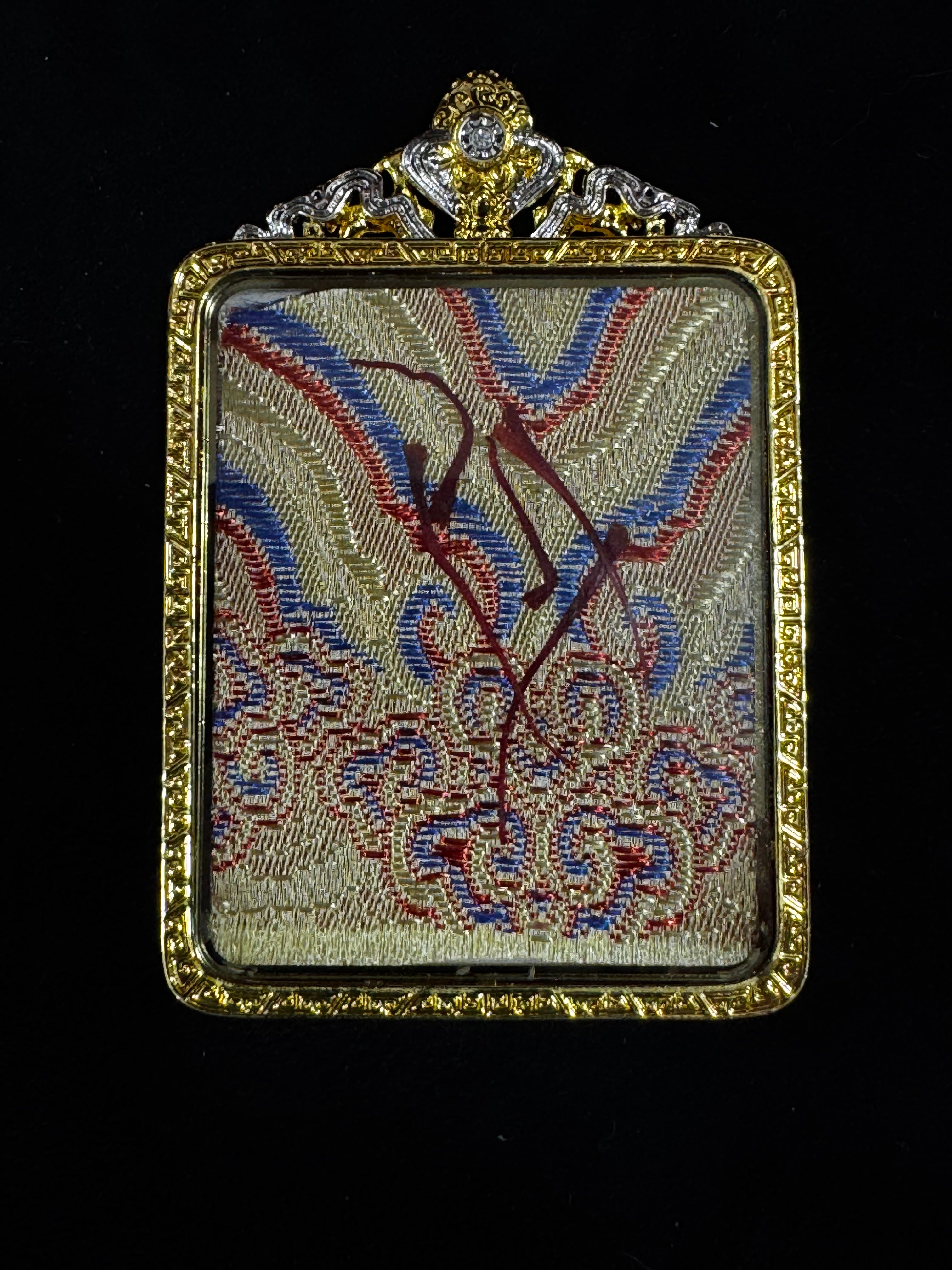 Colgante Thangka de Jambhala Negro