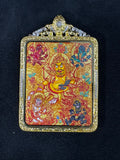 Five Gods of Wealth Thangka Pendant