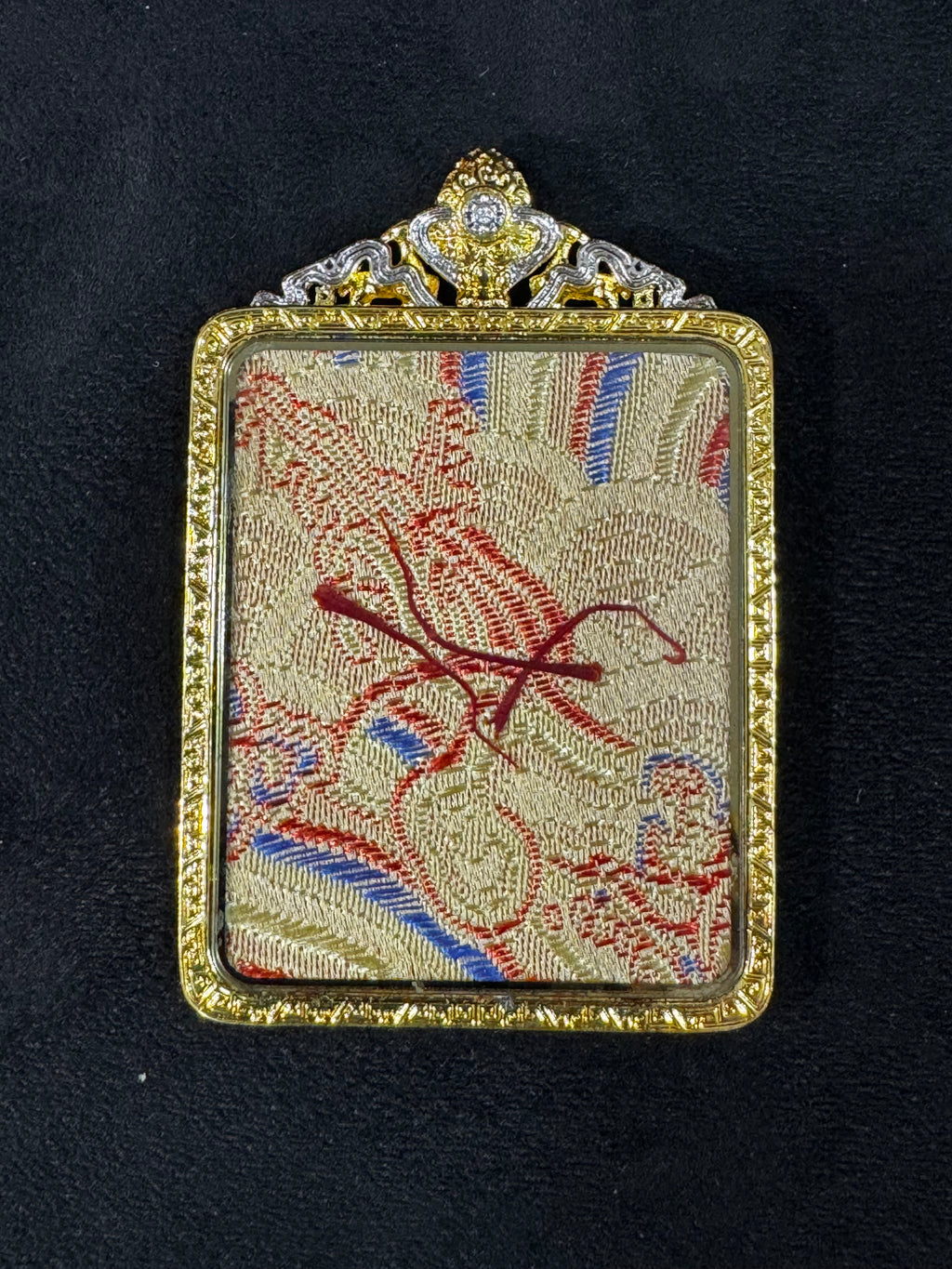 Five Gods of Wealth Thangka Pendant